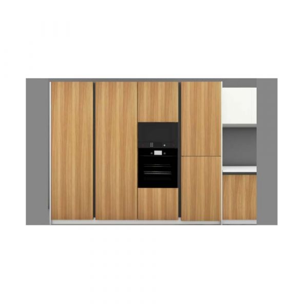 Hettich - Gola Profile Double Side C Handle Vertical Use - Black Finish 3000 mm Length