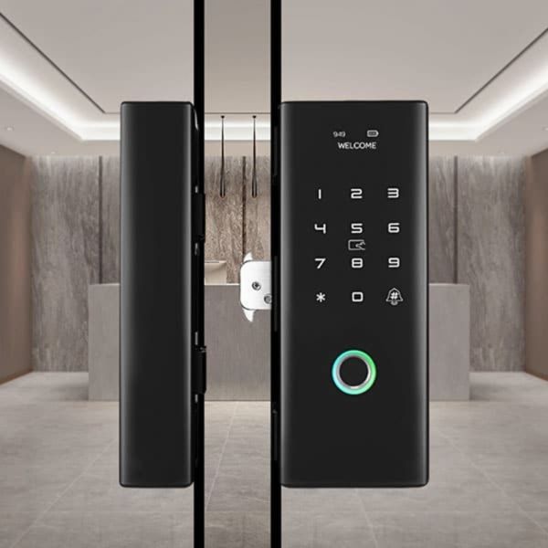 Oji - GL2 Smart Door Lock for Glass Doors with Biometric and Smartphone App