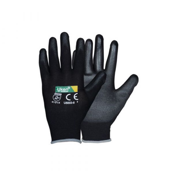 Uken - Safety Gloves With Black Grip - Micro Pure Anti-static