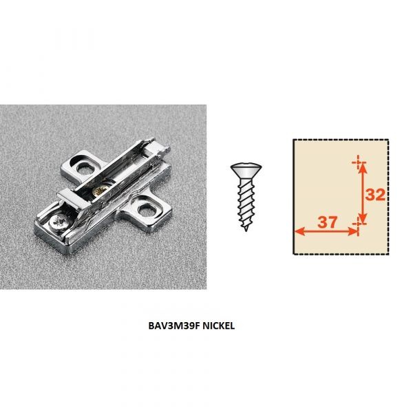 Salice - Hinge 155 Degree - Soft Closing + Cross Mounting Plate