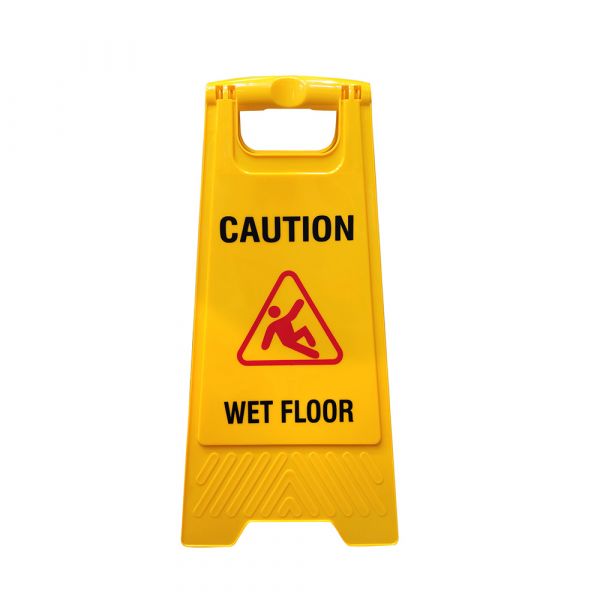 AAA SAFE - Signboard Wet Floor - Bright Yellow Plastic