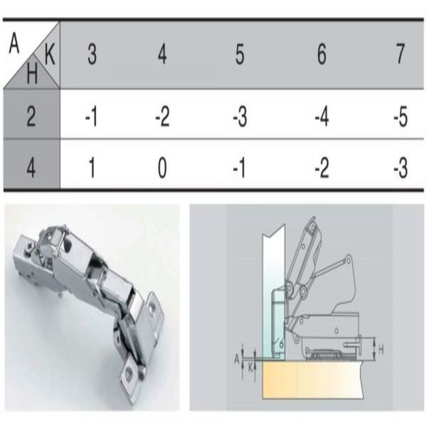 Bergo - Cold-rolled Steel 165° Concealed Hinges with Mounting Plate - Soft-close