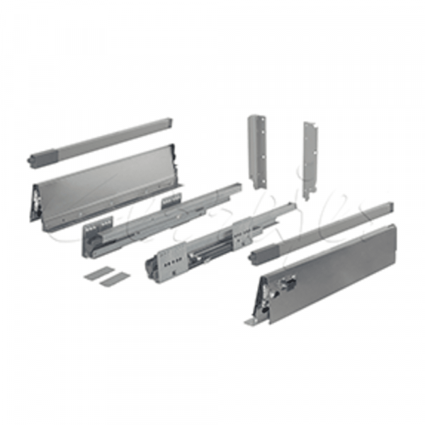 Bergo - Steel Modular Drawer System Soft-Close Full Extension- With Rail Extension