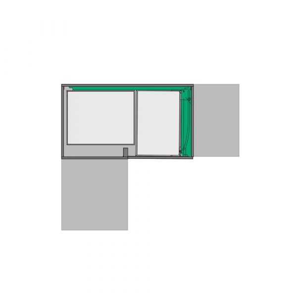 Kesseboehmer - MagicCorner - Corner Space Fitting - Ice White Chrome