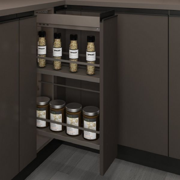 Elite - 2 Layers Side-Install Wooden Tray Basket Elegant Kitchen Hardware - Venus Series