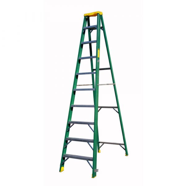 Penguin - Fibreglass Single Sided Ladder-Plastic Top