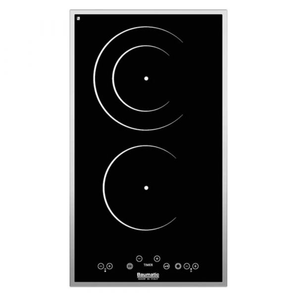 Baumatic - 30cm 2 Zone Ceramic Electric Hob Touch Control