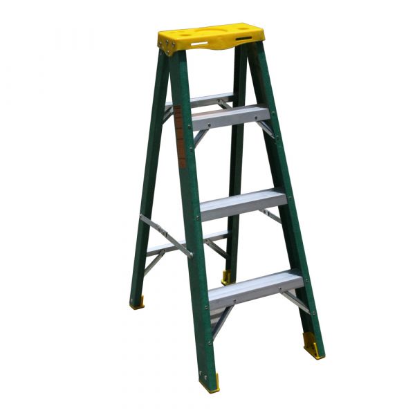 Penguin - Fibreglass Single Sided Ladder-Plastic Top