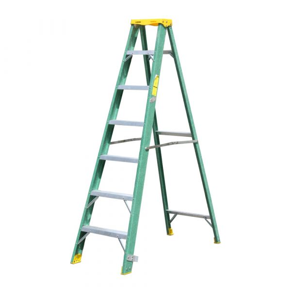 Penguin - Fibreglass Single Sided Ladder-Plastic Top