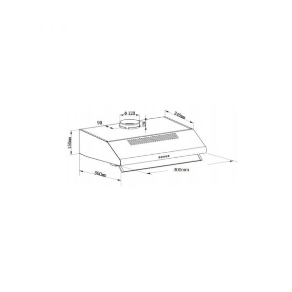 Baumatic - Standard Fixed Hood, 400 CBM High Power Extraction - Twin Motor