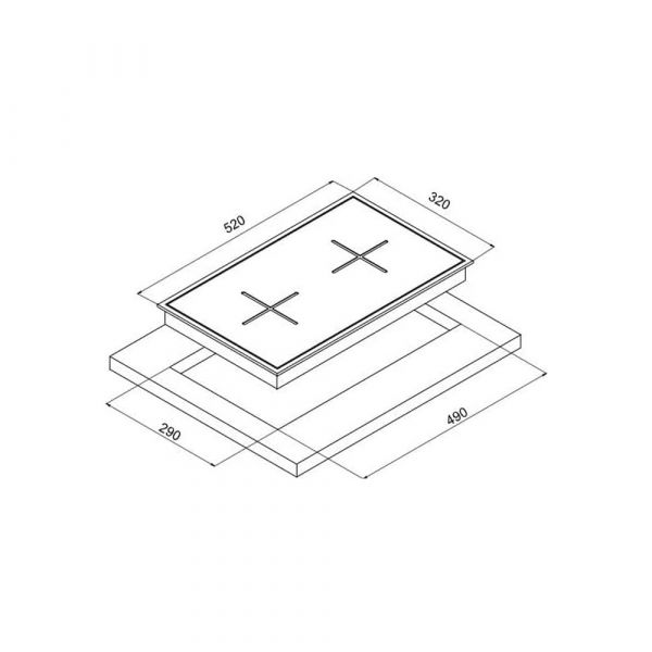 Baeckerhaft - Built-in Vitroceramic Electric Hob 30cm