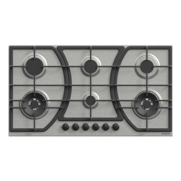 Baeckerhaft - Built-in 90cm Gas Hob 4 Burners with 2 Woks Burners