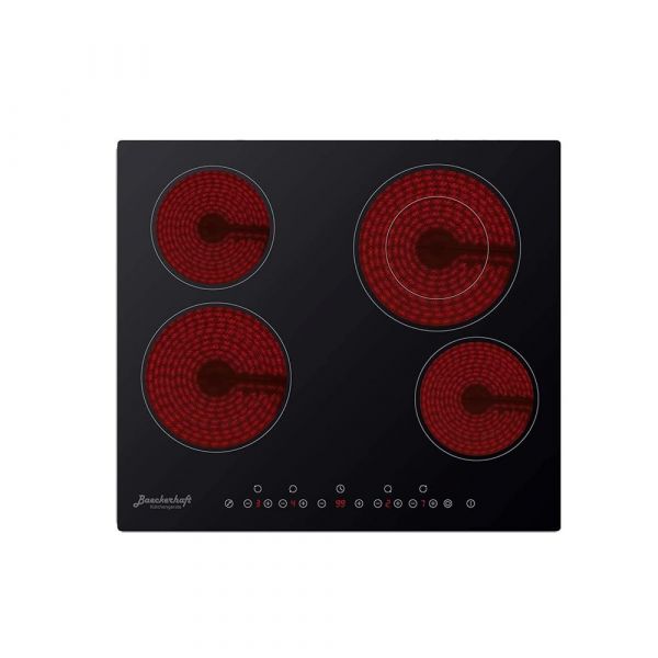 Baeckerhaft - 60cm Built-in Vitroceramic Electrical Hob - 3 Cooking Zones + 1 Dual Zone