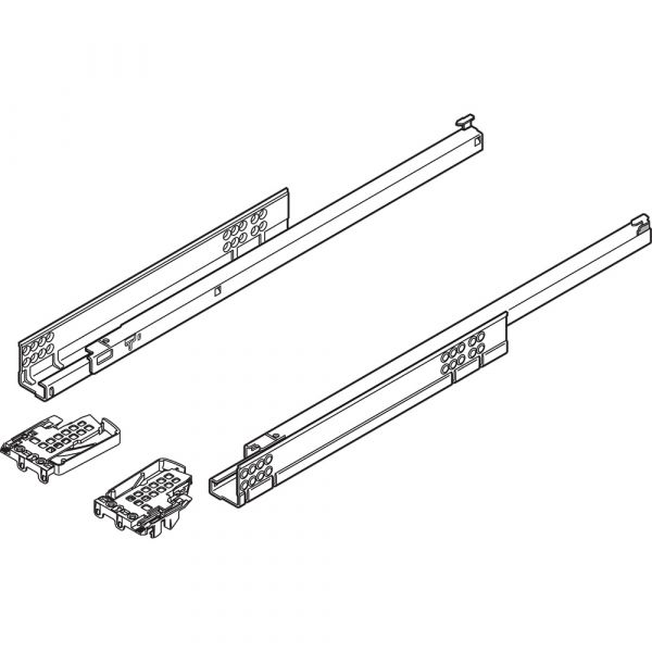 Blum - Tandem Tip-on Single Extension Runner + Locking Device - Pair (Left-Right)