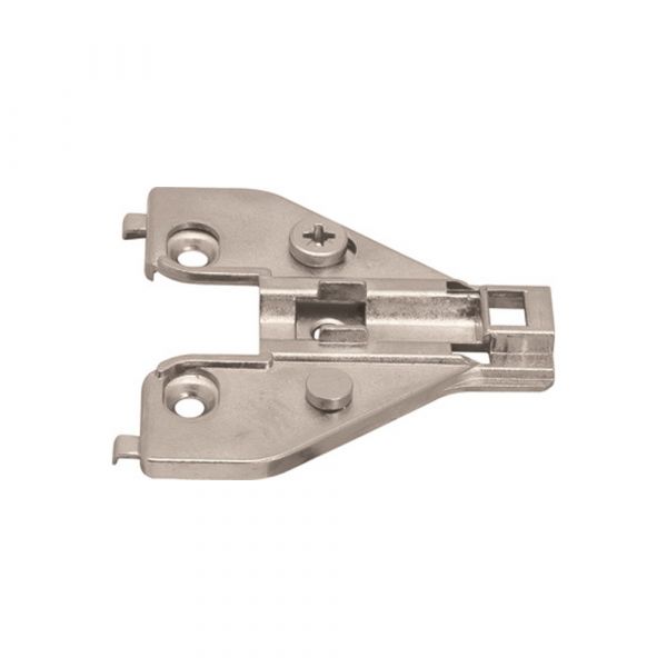Bergo - Steel Hinge Plate for Aluminum Doors Nickel Plated
