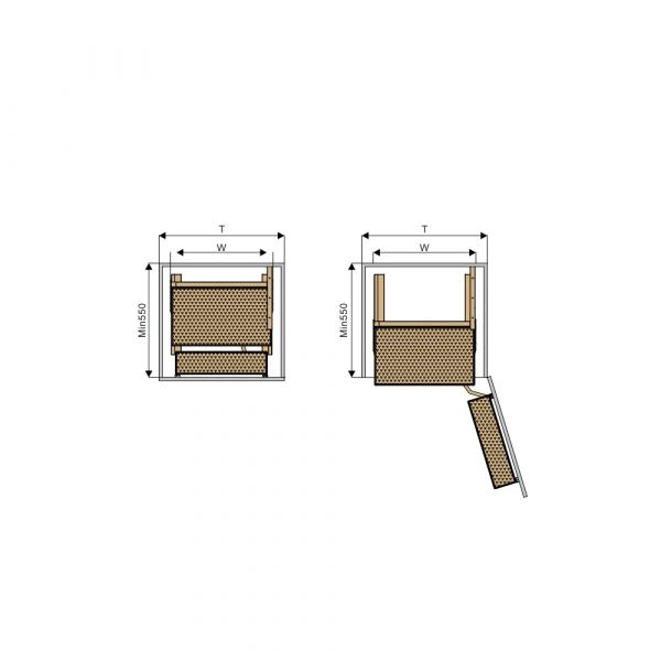 Elite - 3 Layer Pantry Pull-out Elegant Kitchen Hardware - Venus Series