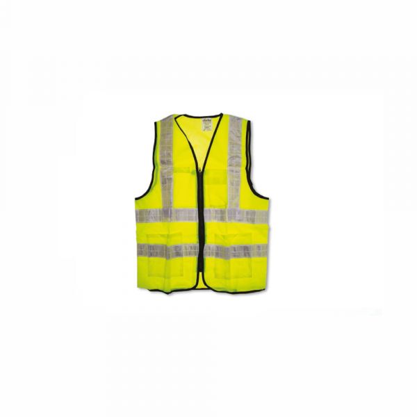 Clarke - Polyester Safety Vest 3 Pockets - Zip Fastener & 2 inch Reflective Tape