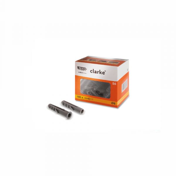 Clarke Wall Plug - Box of 100 Pcs