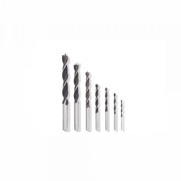 Clarke - Wood Drill Bit 3-12mm,  7pcs Set - Chrome Finish