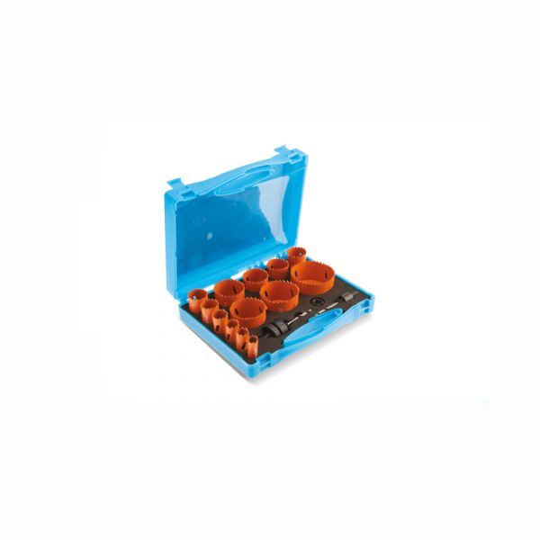 Clarke - HSS Hole Saw Set with Alloy Backing + Blue Color Carry Case