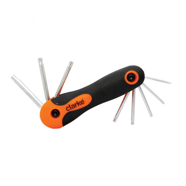 Clarke - 8pcs Torx Allen Key Set Folding