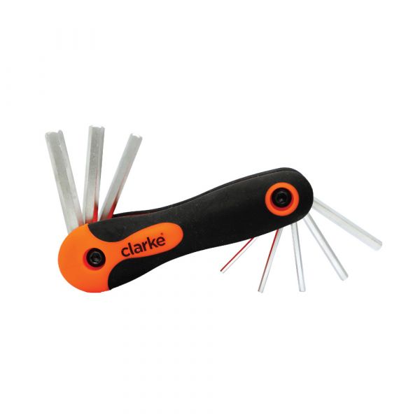 Clarke - 8pcs Hex Allen Key Set Folding