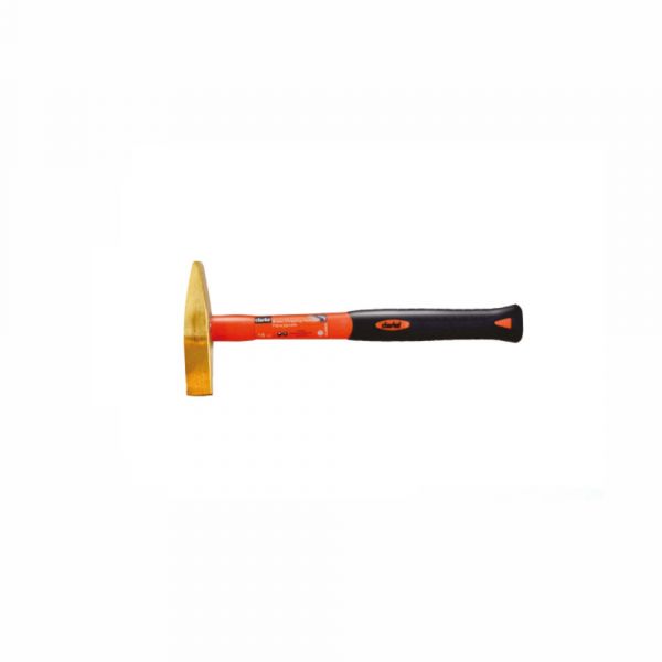 Clarke - Brass Chipping Hammer 0.5kg - Orange Black Color