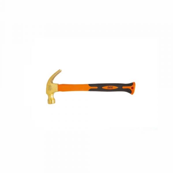 Clarke - Brass Claw Hammer 0.5kg - Orange Black Color