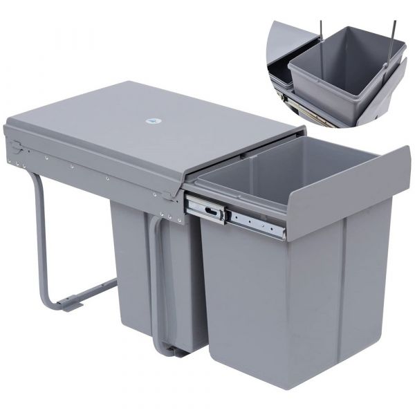 CM In-Cabinet Double Waste Bin