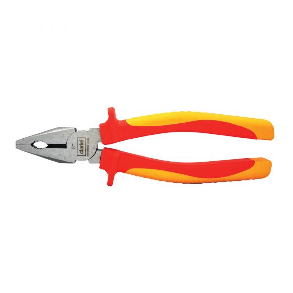 Clarke - Combination Plier 8 inch 1000v with Nickel Chromium Steel and Insulated Red Color Triple Layer Handle