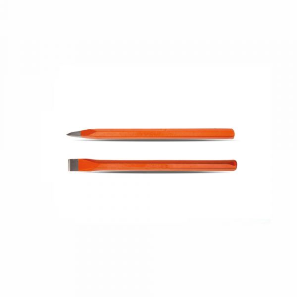 Clarke - Concrete Flat Chisel Powder Coated Orange Color Body