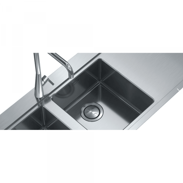 CM ENEA Double Bowl Single Drain Sink Satin F3