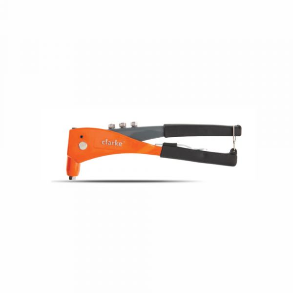 Clarke - Hand Riveting Plier Orange Color 2.4mm to 4.8mm Rivet Size with Non Slip Black Gripped Handle