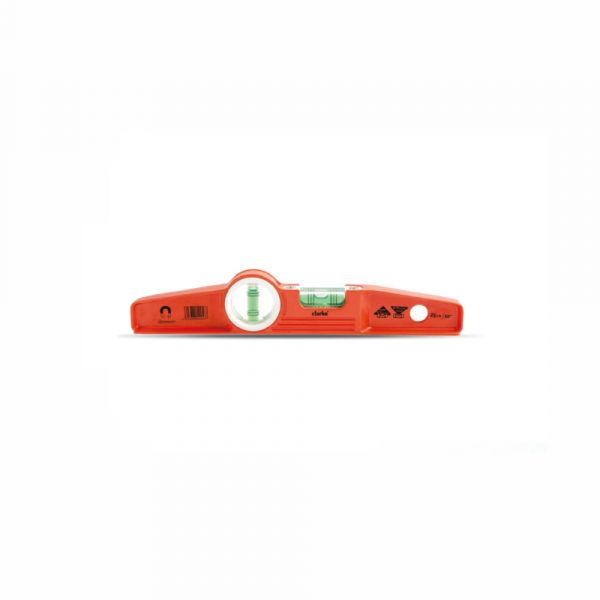 Clarke - Magnetic Torpedo Level Orange Color Body with Handy Belt Carry Case