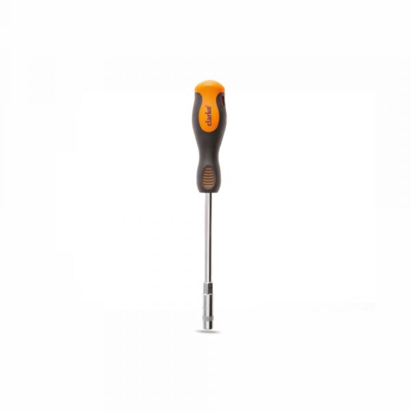 Clarke - Nut Driver Orange/Black Soft Handle Chrome Plated