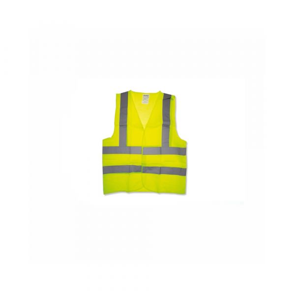 Clarke - Polyester Fabric Safety Vest - 2 Reflective Bands on Front Back & Shoulder