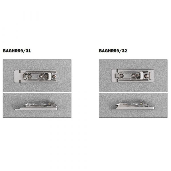 Salice - Hinge Glass & Universal 110 Degree + Mounting Plate