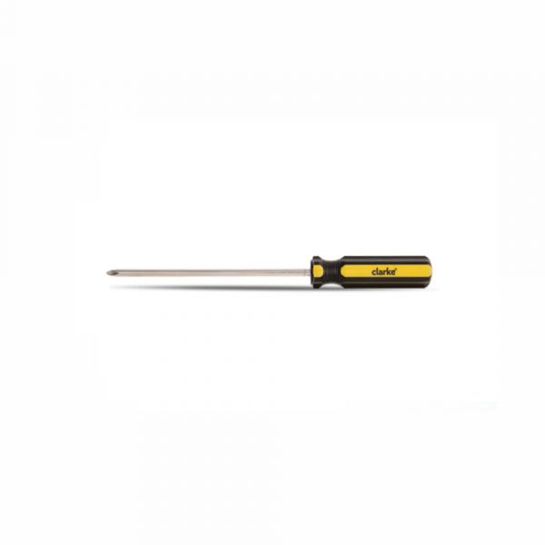 Clarke - Screw Driver Phillips Yellow/Black Acetate Heavy-Duty Handle with Magnetic Tip