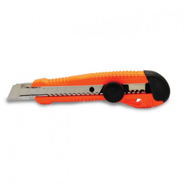 Clarke - Utility Knife 18mm Orange/Black Body & Auto Lock Mechanism