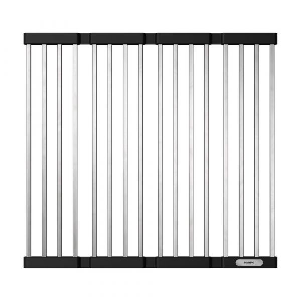 Blanco Draining Board Brushed Stainless Steel & Black 46 cm