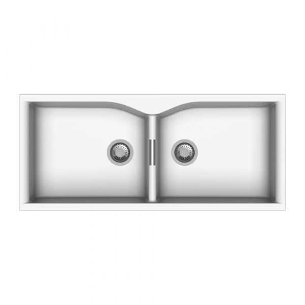 Carysil Double Bowl Quartz Sink Granite Finish