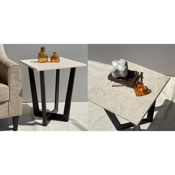 Cabinora Dalton Marble End Table