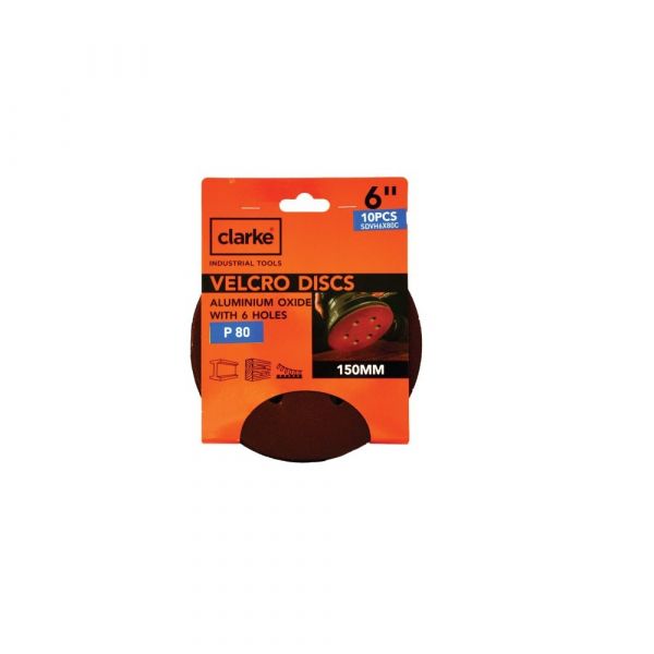 Clarke Velcro Discs 6” With Aluminum Oxide