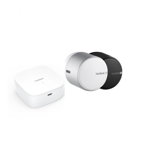 Tedee GO Full Connect Bundle (Tedee GO + Bridge) - Remote Locking and Unlocking
