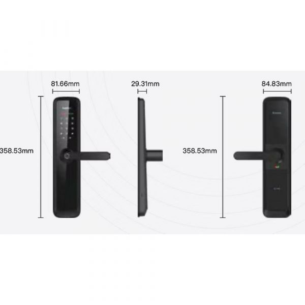 Kaadas L7-5 Lever Smart Lock Black