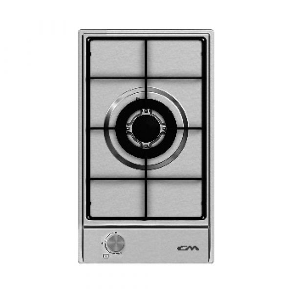 CM Maya Glass Inox Stainless Steel Gas Hob 30cm