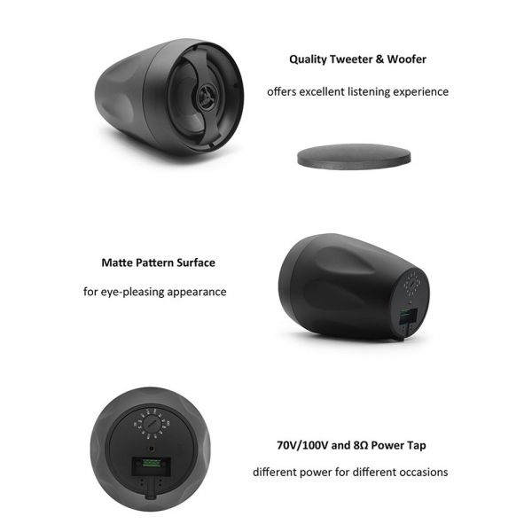 DSPPA All Weatherproof Pendant Speaker