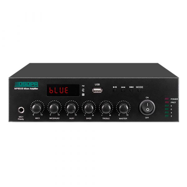 DSPPA Mini Digital Mixer Amplifier with USB, FM & Bluetooth