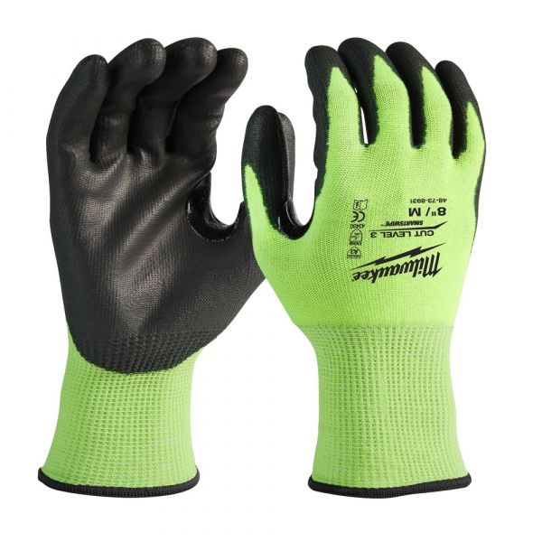 Milwaukee Hi-Vis Cut C Gloves