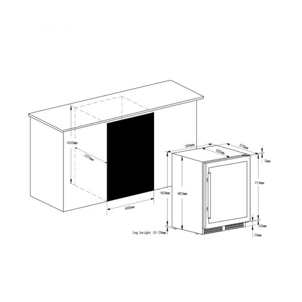 CM Beverage Refrigerator / Cooler Internal Touch Control